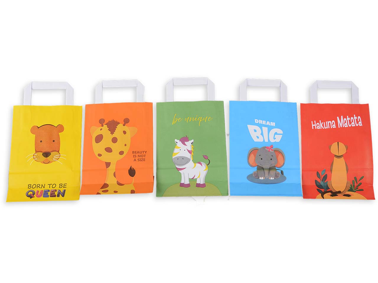ELCO Papier-Tragetaschen-Set "Safari Bund" 26 x 18 x 8 cm, 10 Stk.