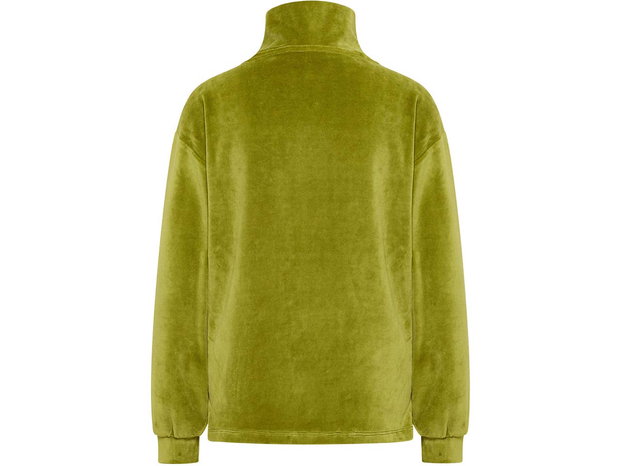 tranquillo Bio-Damen-Troyer aus Nicky Velours, golden cypress, Gr. L