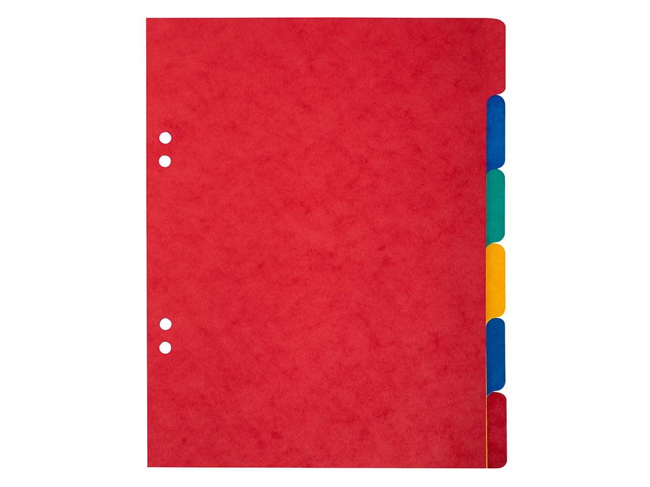 20 Exacompta Register, Colorspan-Karton, 6 Taben, 225 g/m², 220x170 mm, DIN A5+, sortiert
