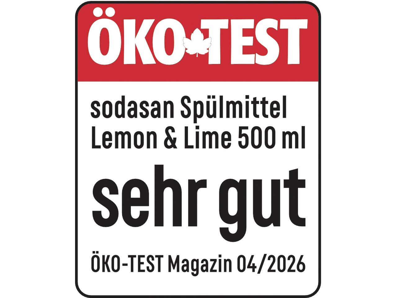 Sodasan Spülmittel "Lemon und Lime", 500 ml