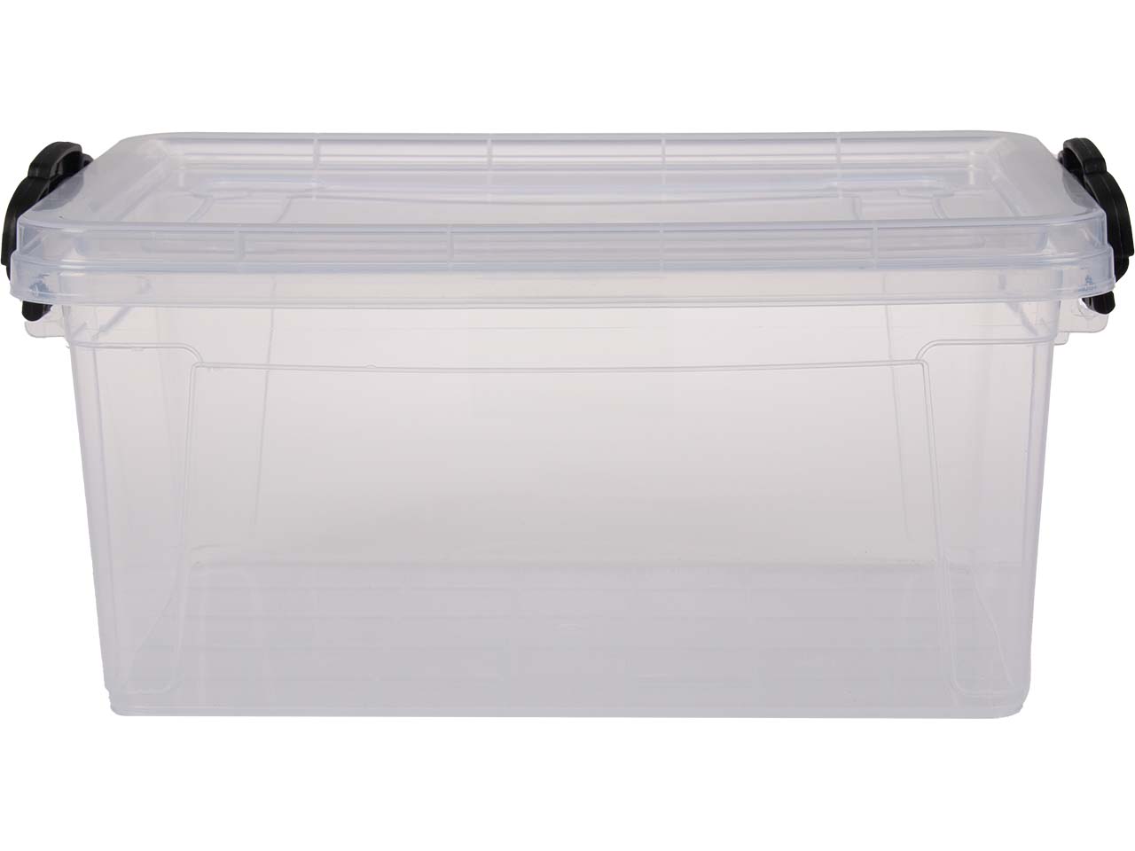 Aufbewahrungsbox "SOFIA" mit Deckel und Tragegriffen, transparent, 3 l