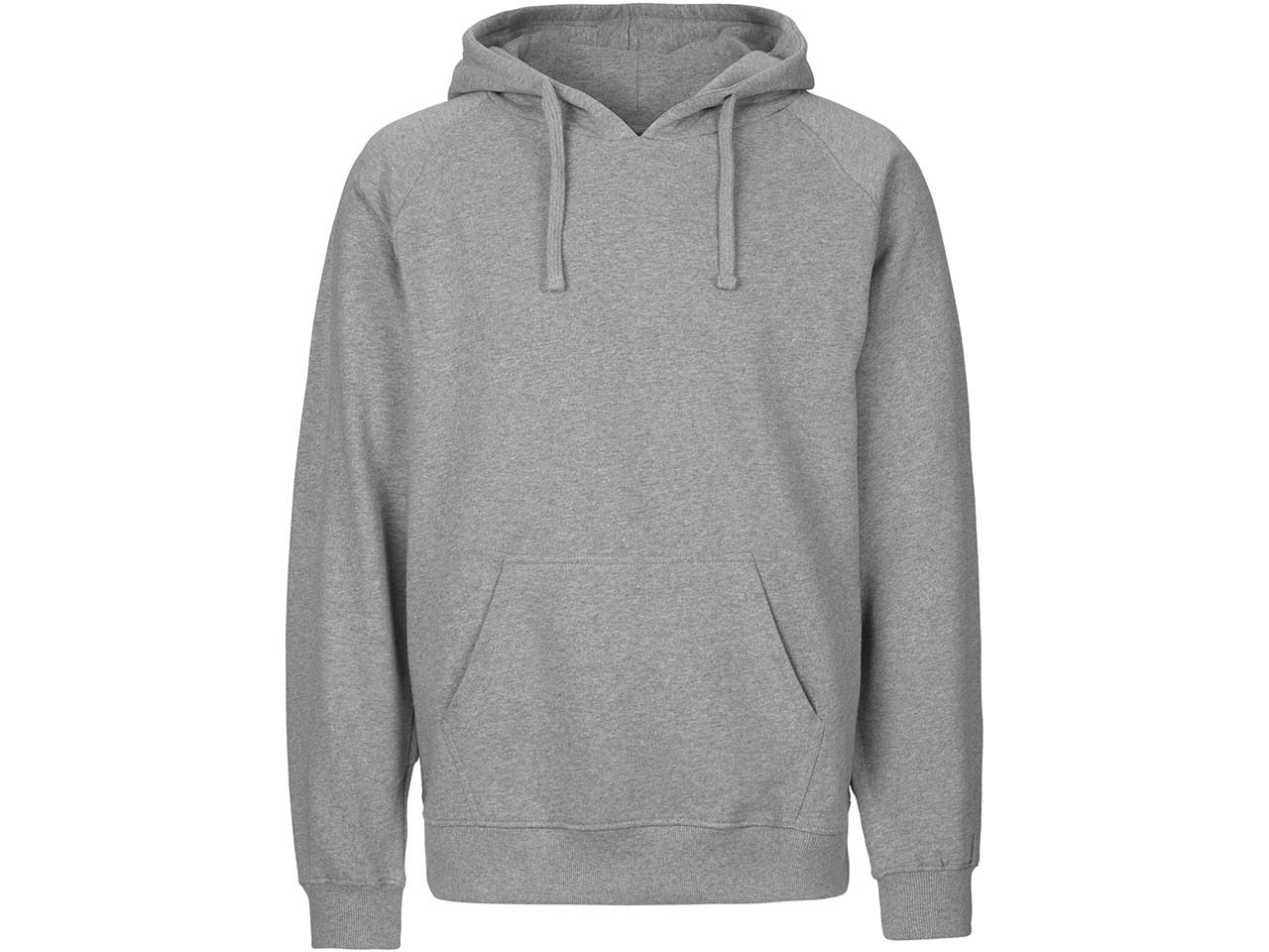 Neutral Bio-Unisex-Hoodie 'Tiger Cotton' mit gebürstetem Fleece, grey, Gr. XL