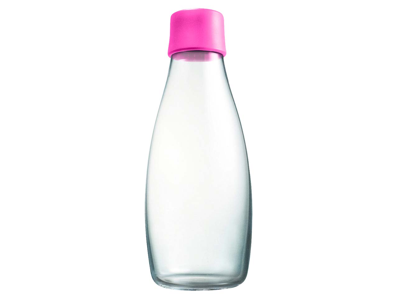 retap Trinkflasche 0,5 l aus Glas pink