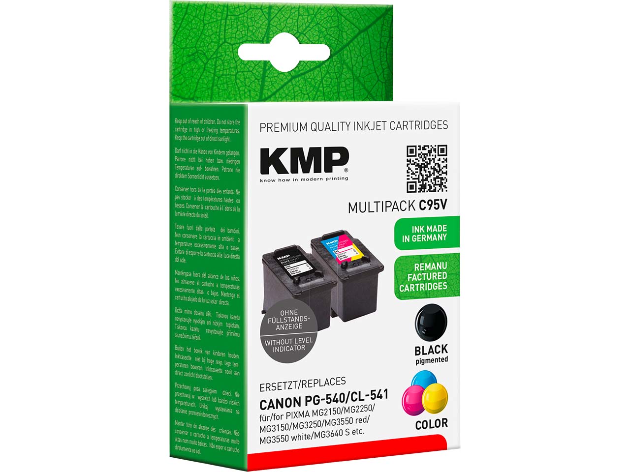 KMP Tintenpatronen ersetzt Canon PG-540/CL-541 schwarz, color, 2er-Set