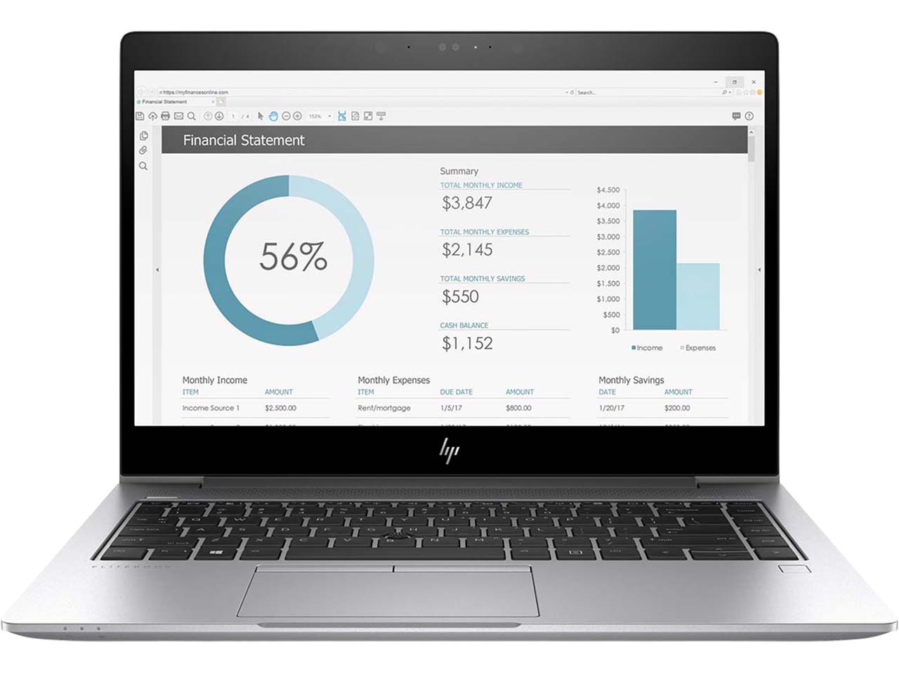 HP Laptop ELITEBOOK X360 1030 G3 mit 256GB SSD, 16GB, refurb., 3. Wahl, silver