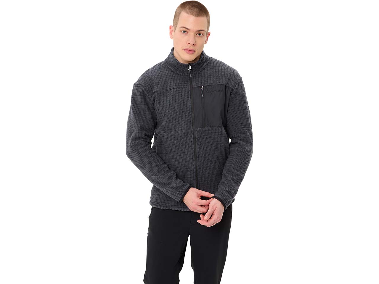 VAUDE Herren-Fleece-Jacke 'Neyland II' mit Brust- & Seitentaschen, phantom black, Gr. M