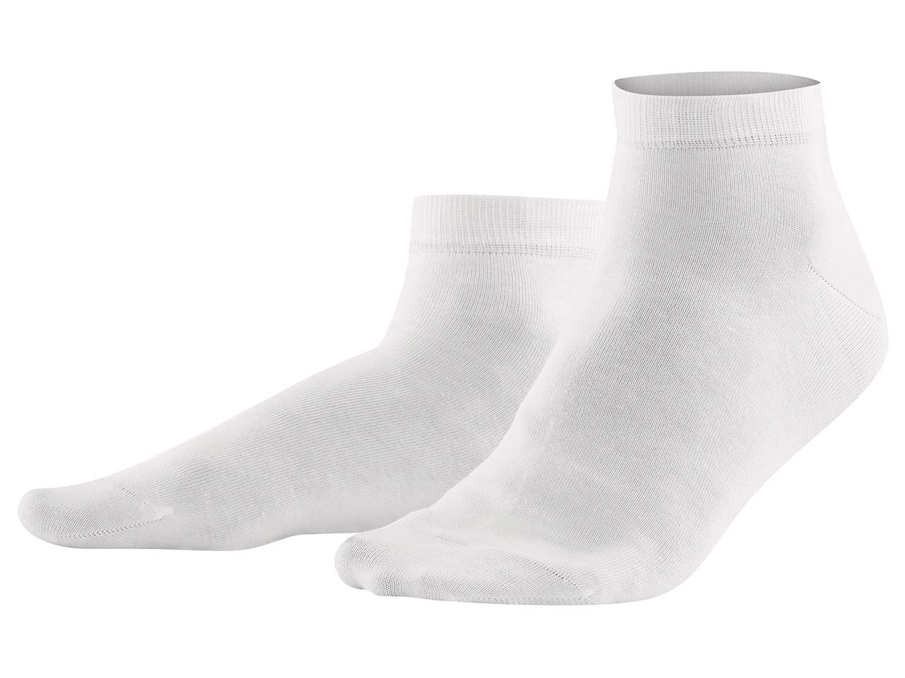 2er-Pack Living Crafts Bio-Herren-Socken "Curt" weiß, Gr. 43/46