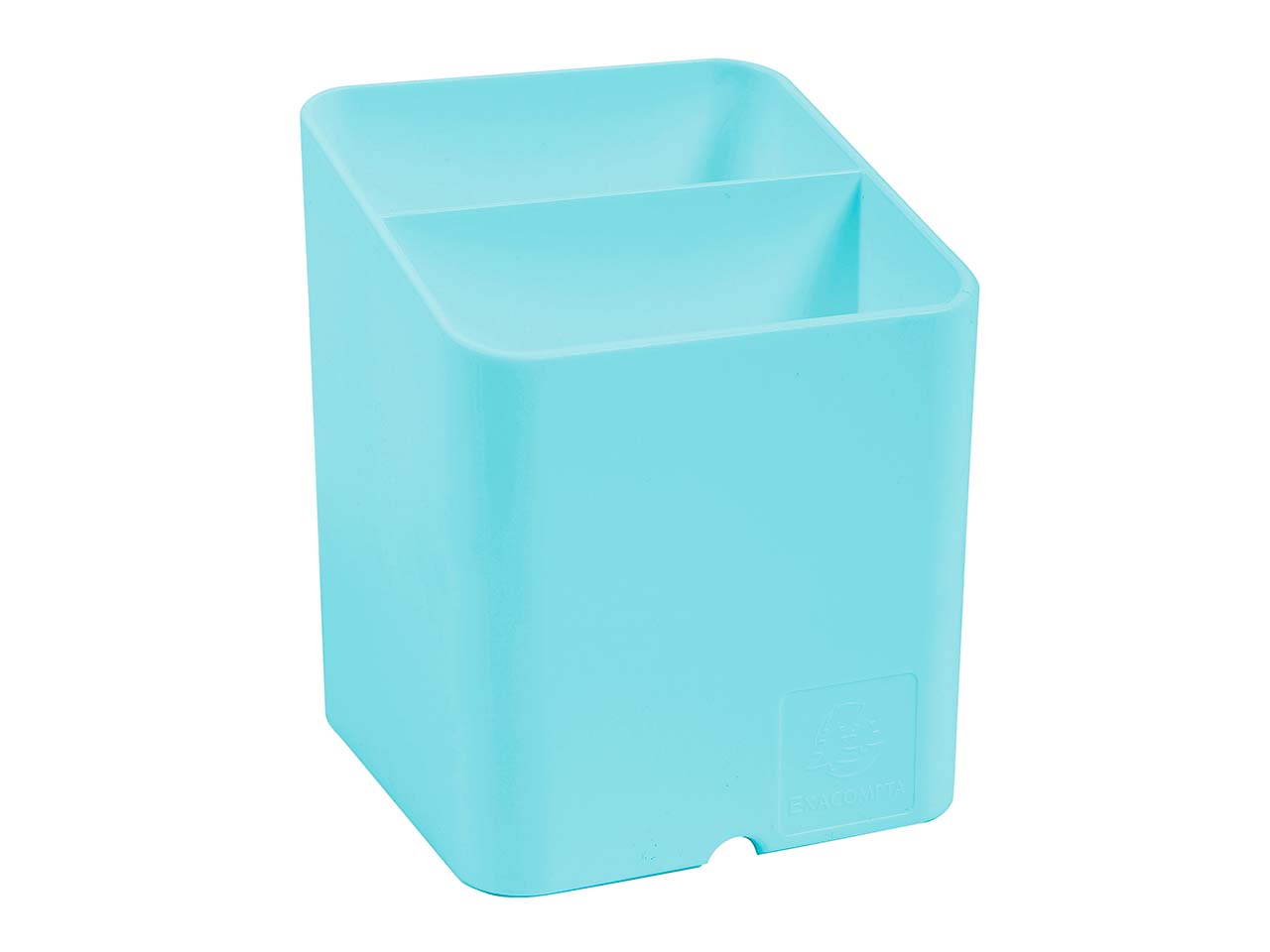 10 Exacompta Stifteköcher Pen Cube "Aquarel", 2 Fächer, pastellgrün
