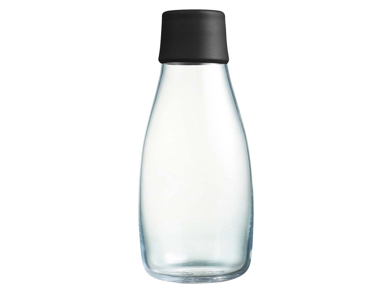 retap Trinkflasche 0,3 l aus Glas black