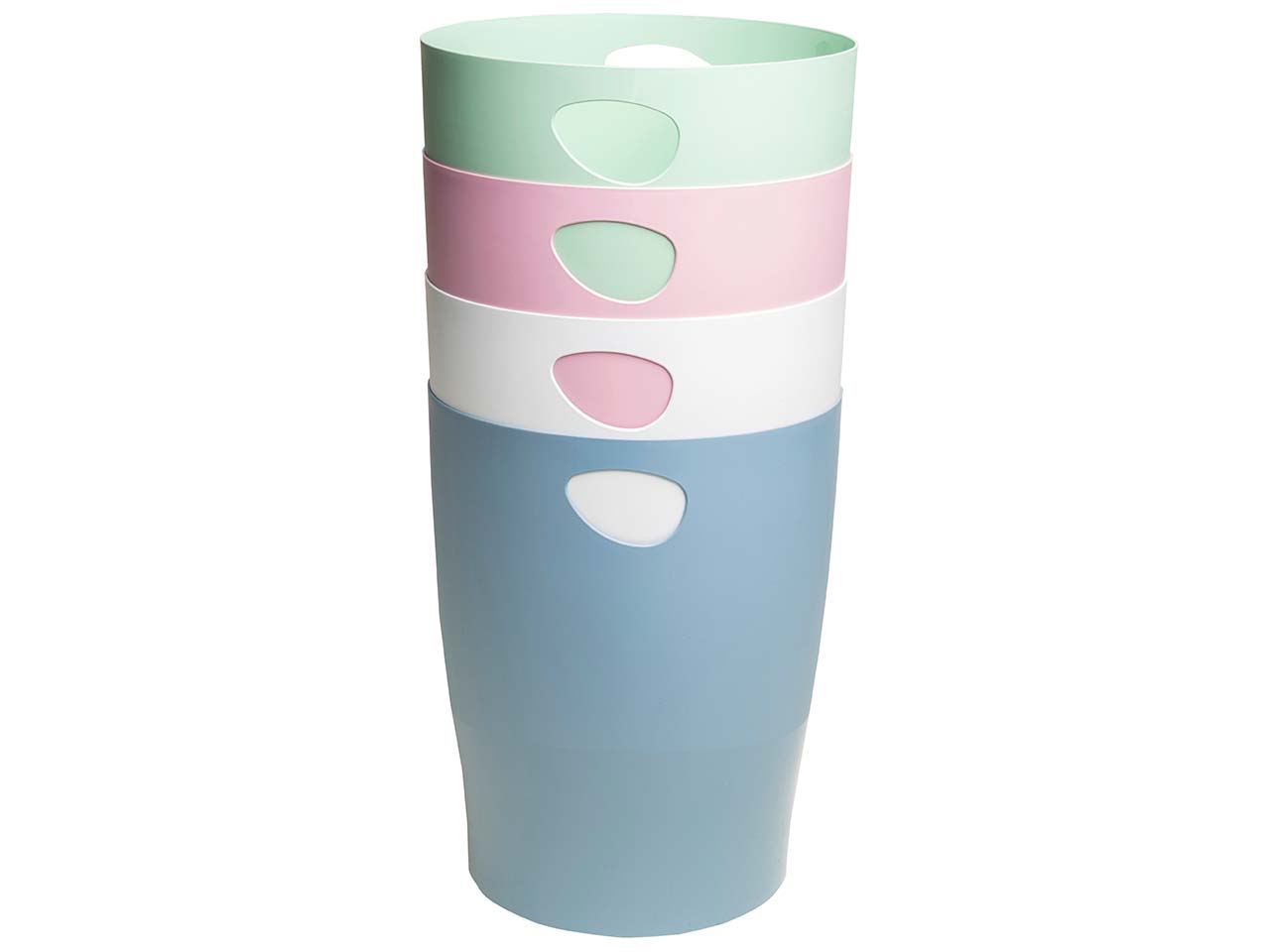 8 Exacompta Papierkörbe Ecobin "Autentik", 15 l, sortiert