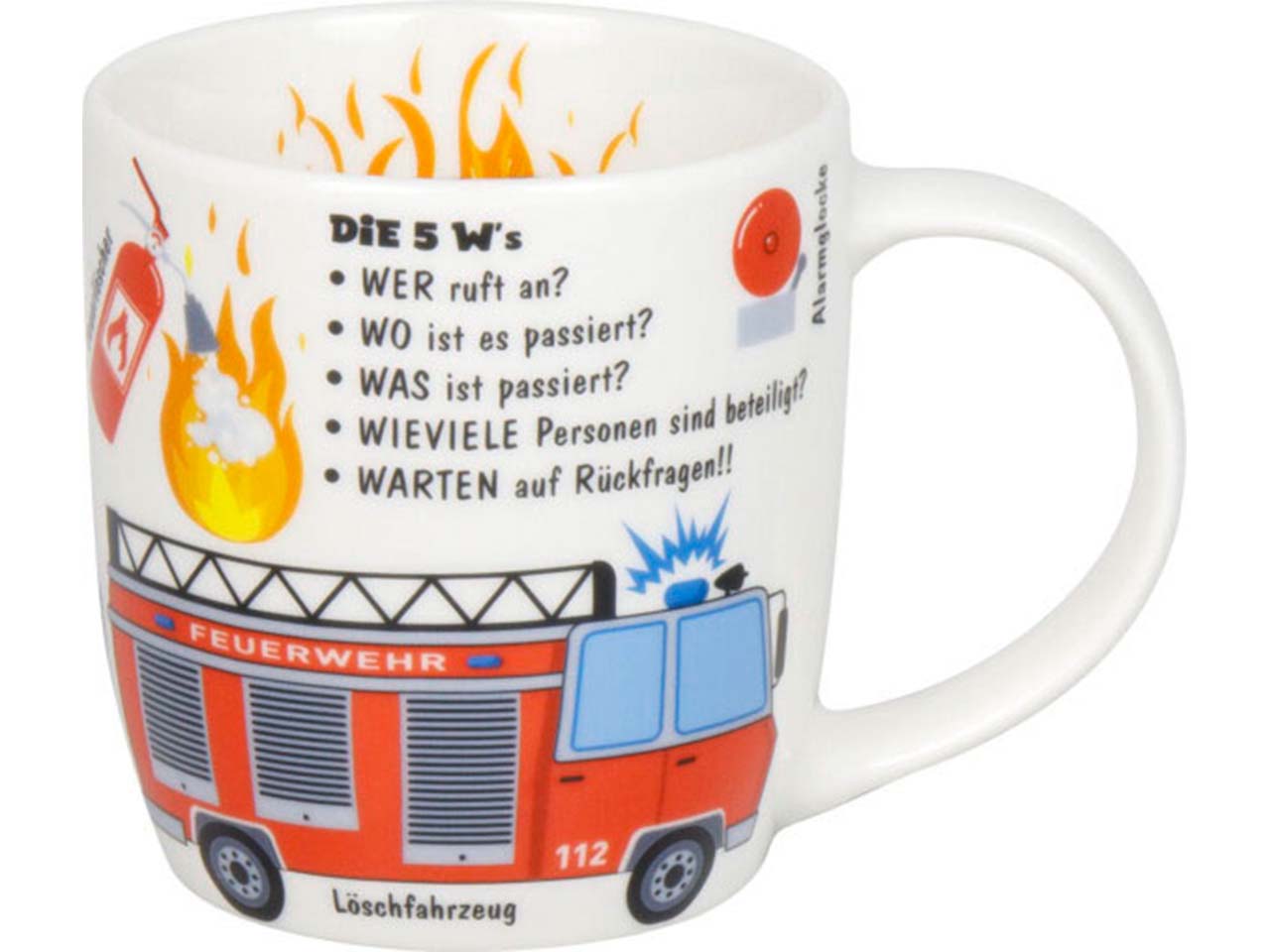 Könitz Kinder-Geschirrset "Kid´s Wissen Feuerwehr" im Geschenkkarton