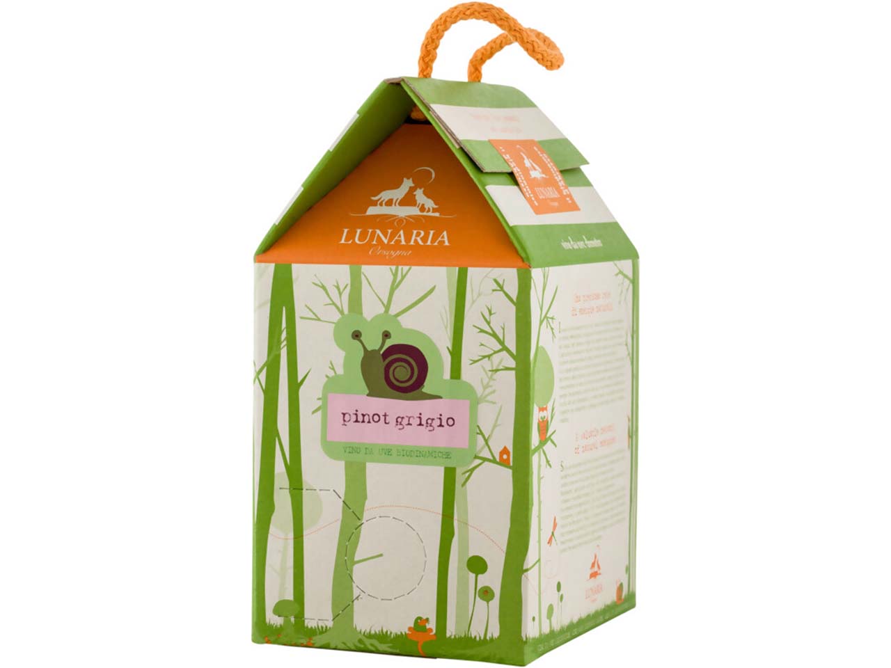 Bio-Weißwein "Pinot Grigio" Terre d'Abruzzo IGP Lunaria, Bag in Box, 3 l