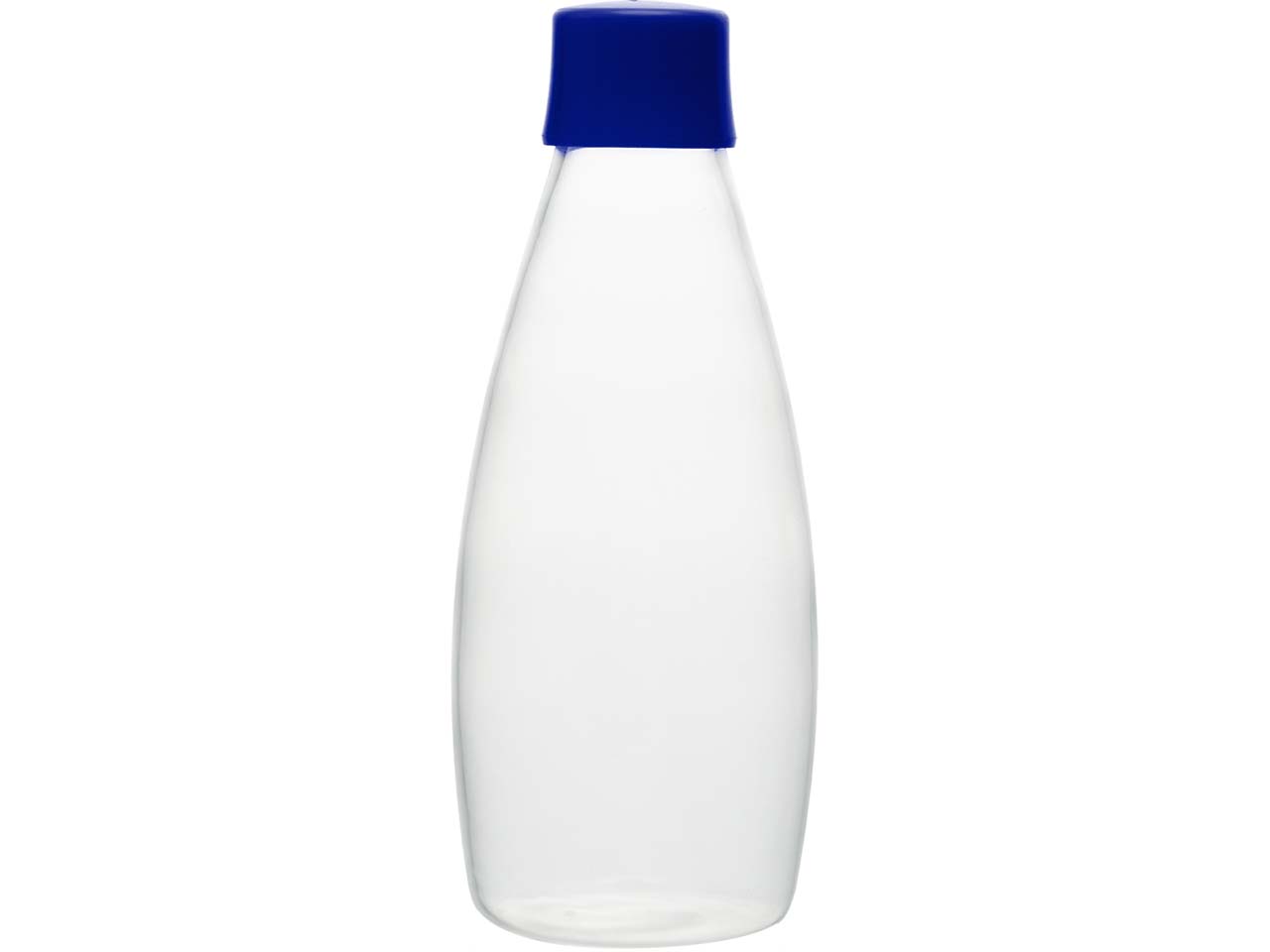 retap Trinkflasche "GO" 0,8 l aus Glas mit Schraubverschluss, dark blue