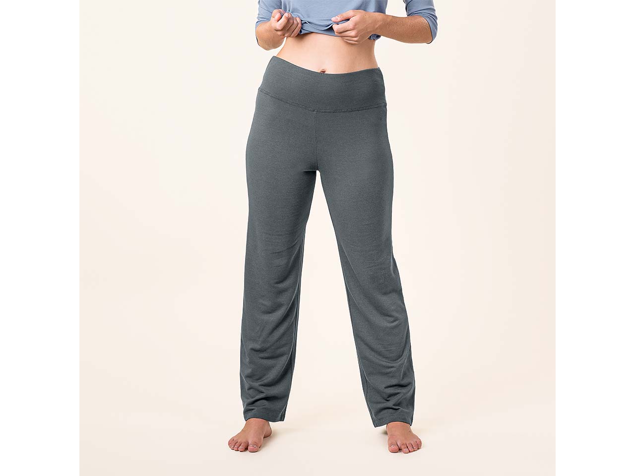 Living Crafts Bio-Damen-Jazz-Pants 'TOVE' mit Taschen, charcoal, Gr. M