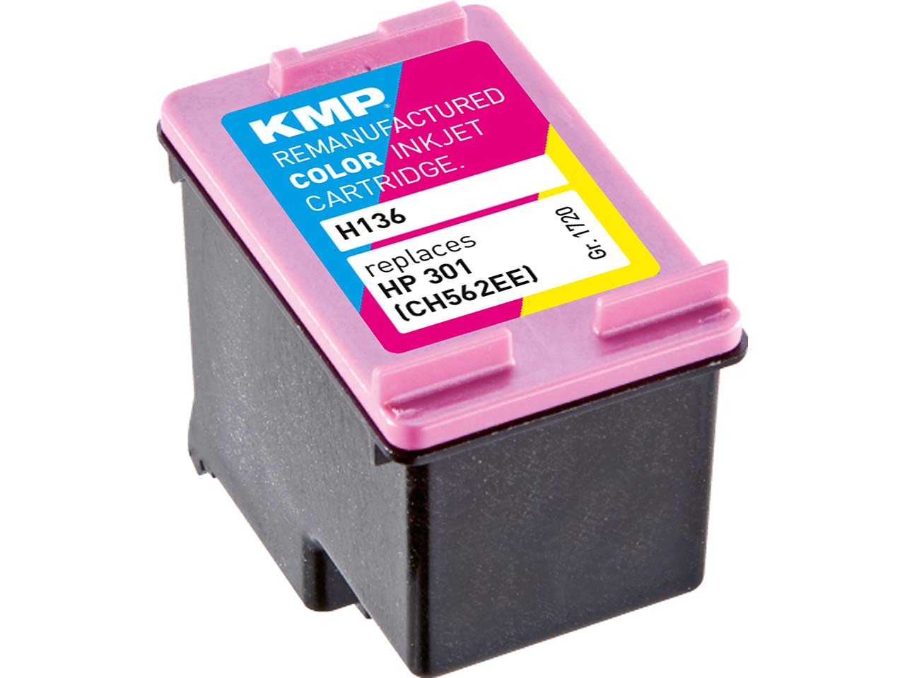 KMP Druckkopf ersetzt hp CH562EE, Nr. 301 color