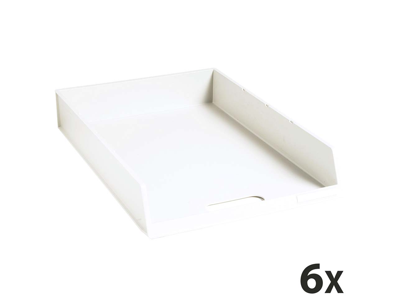 6 Exacompta Briefablagen "Office", C4, 500 Blatt, weiß