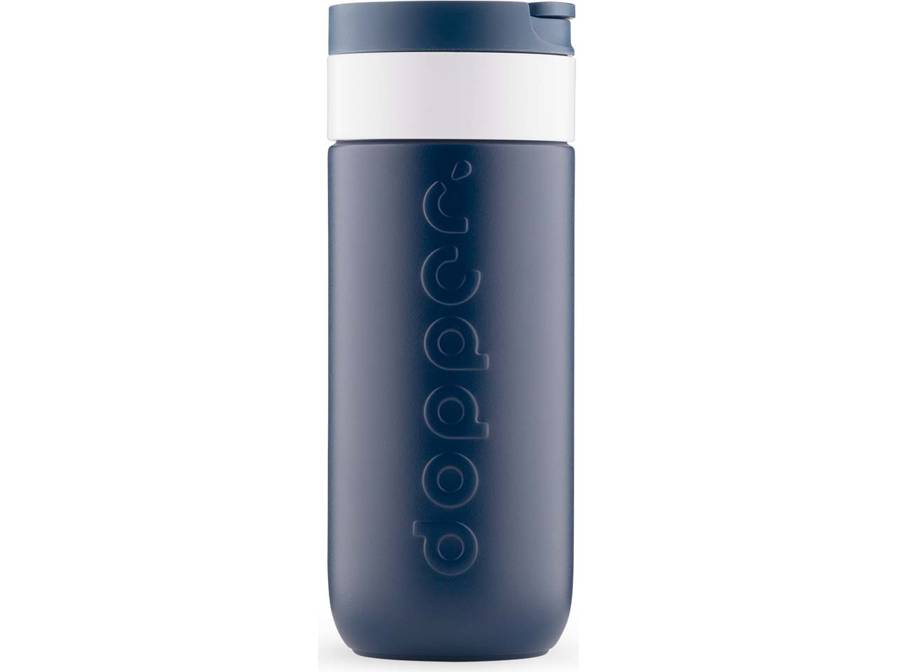 Dopper Isolierbecher "Travel Mug" 400 ml inkl. 1-farbigem Aufdruck, breaker blue