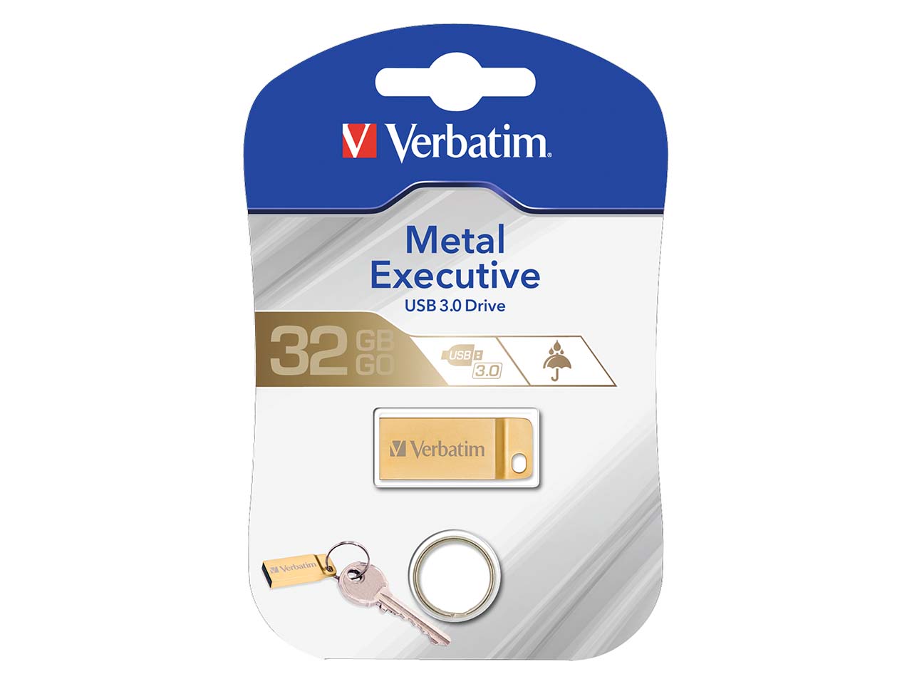 Verbatim USB-Stick "Metal Executive" Premium Gold Edition, USB 3.0, 32 GB
