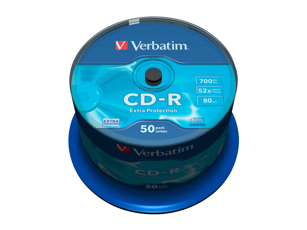 Verbatim Rohlinge 'Extra Protection' CD-R, 50 Stk.