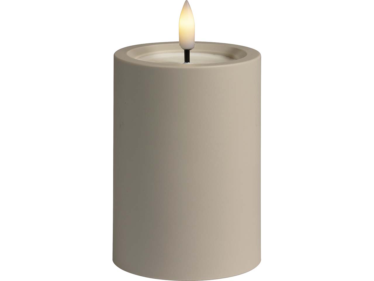 Konstsmide LED-Dekolicht "Kerze" Höhe 10 cm, mattbeige