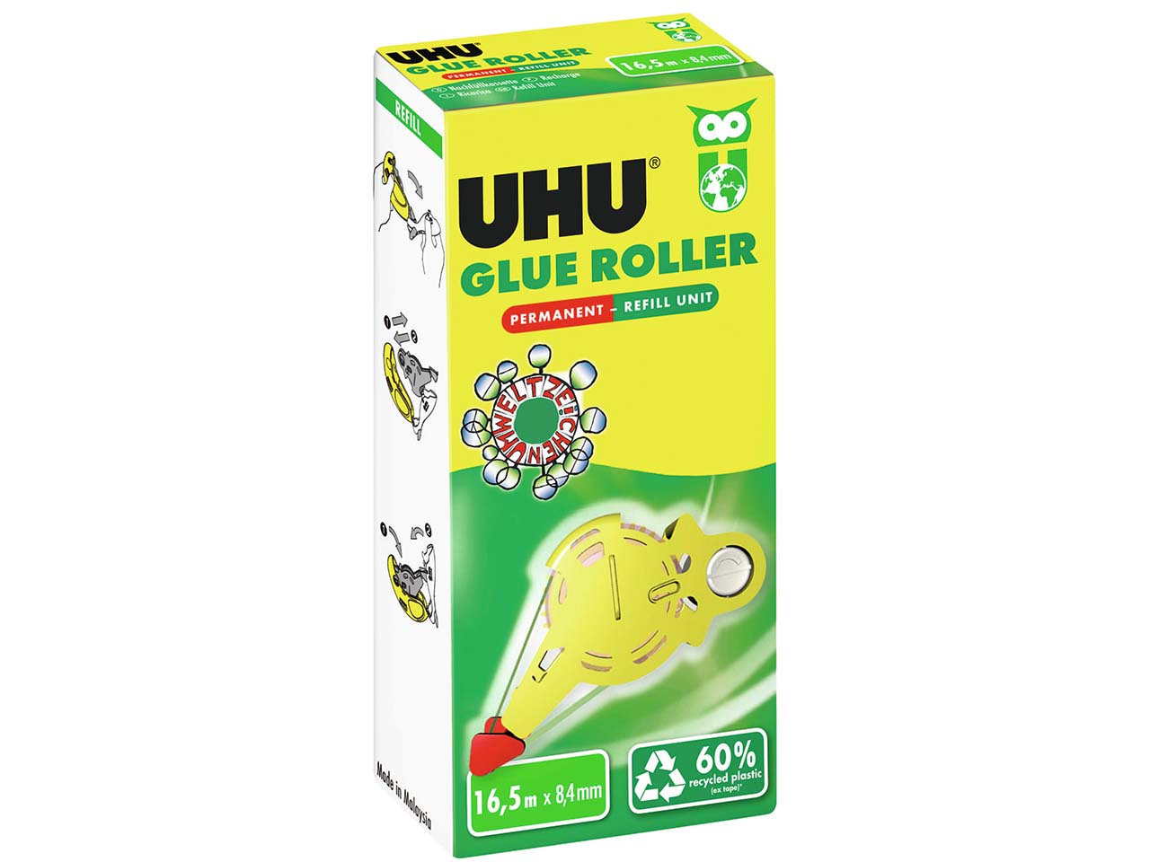 UHU Nachfülleinheit "Glue Roller", permanent, 16,5 m x 8,4 mm
