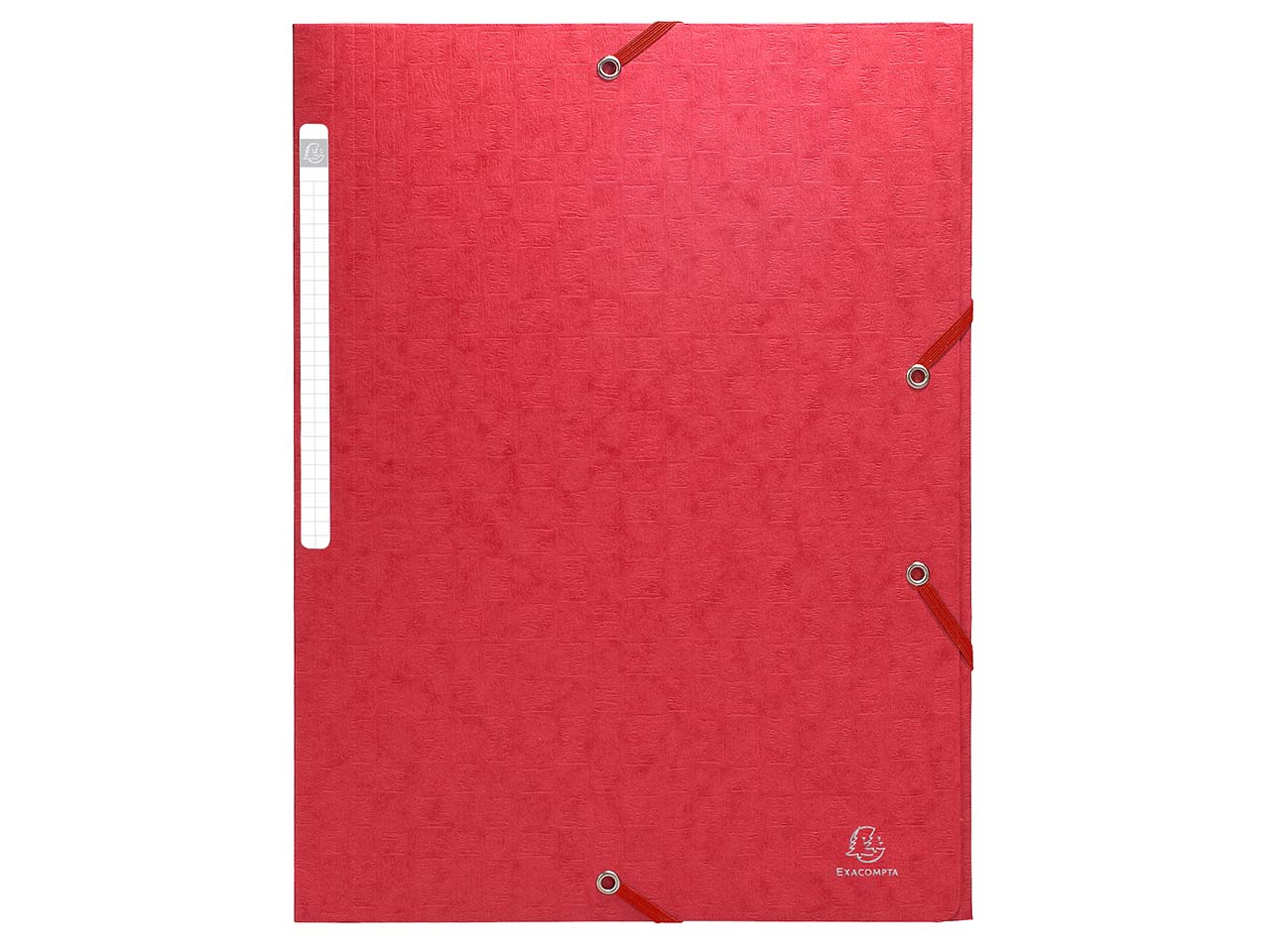 50 Exacompta Sammelmappen "Scotten", 425 g/m², DIN A4, Gummizug, 3 Klappen, rot