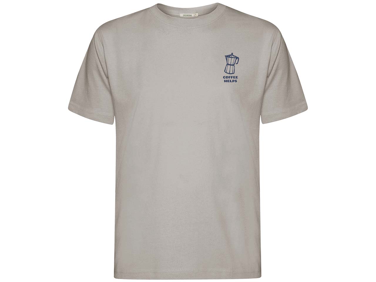 GREENBOMB Bio-Herren-T-Shirt 'Espresso' mit Rücken-Print, sandstone, Gr. XL