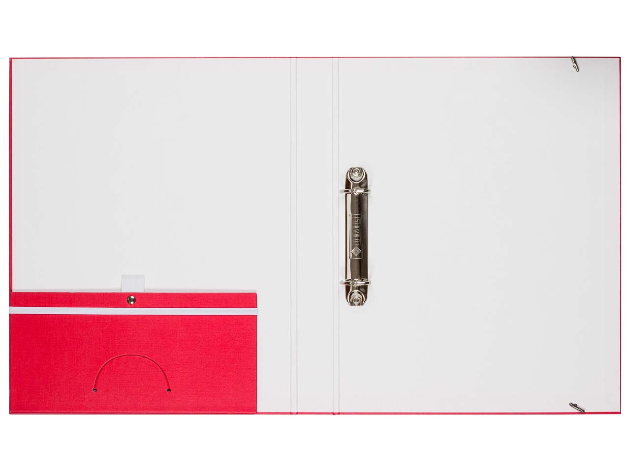 Ringbuch 'Elegance Duo' rot/weiß