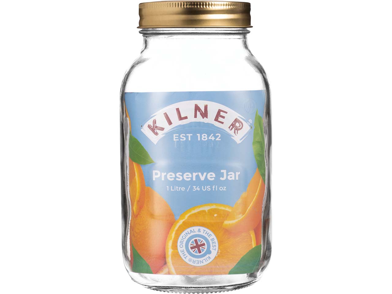 KILNER Einkochglas mit Schraubverschluss, 1 l