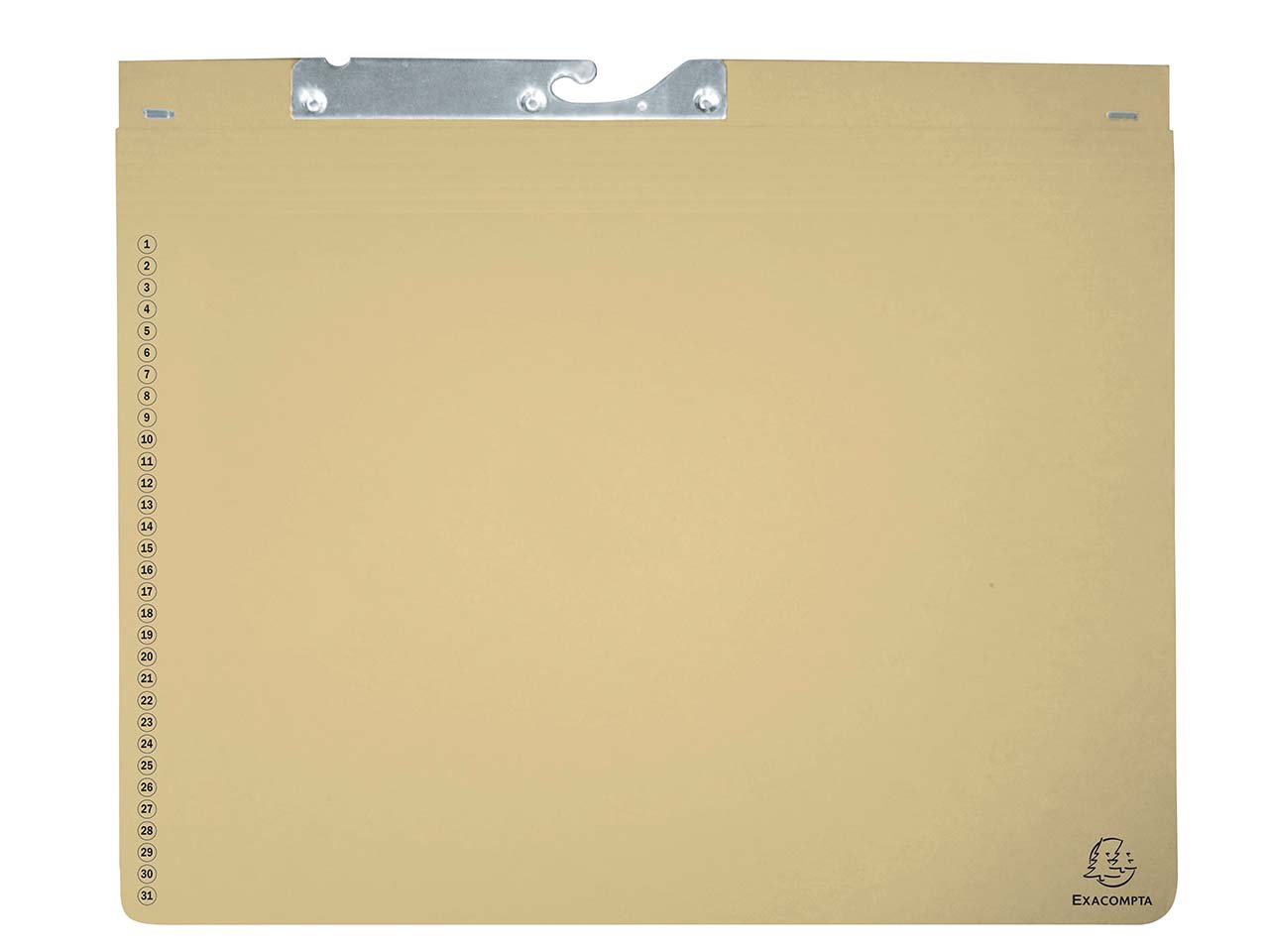 25 Exacompta Hängehefter, 320 g/m², mit 2 Abheftvorrichtungen, elfenbein
