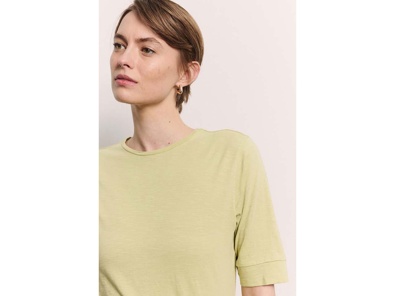 tranquillo Bio-Damen-T-Shirt "Lottee" mit Rundhalsausschnitt, fennel green, Gr. M