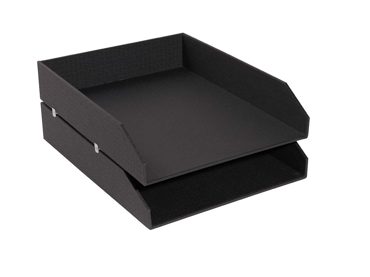 2 Exacompta Briefablagen "Office By Me", DIN A4+, schwarz