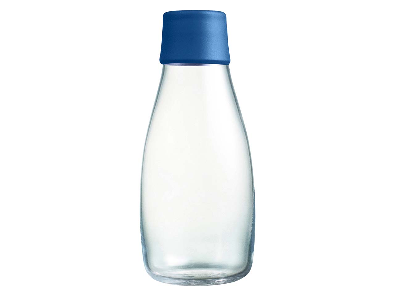 retap Trinkflasche 0,3 l aus Glas dark blue