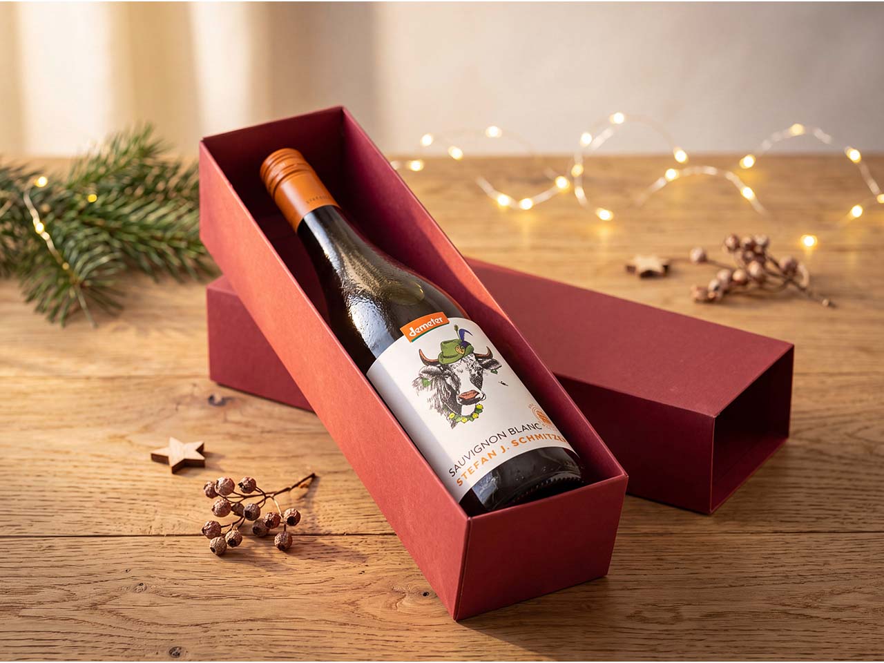 Bio-Weißwein STEFAN J. SCHMITZER Sauvignon Blanc, 750 ml, in Geschenkverpackung