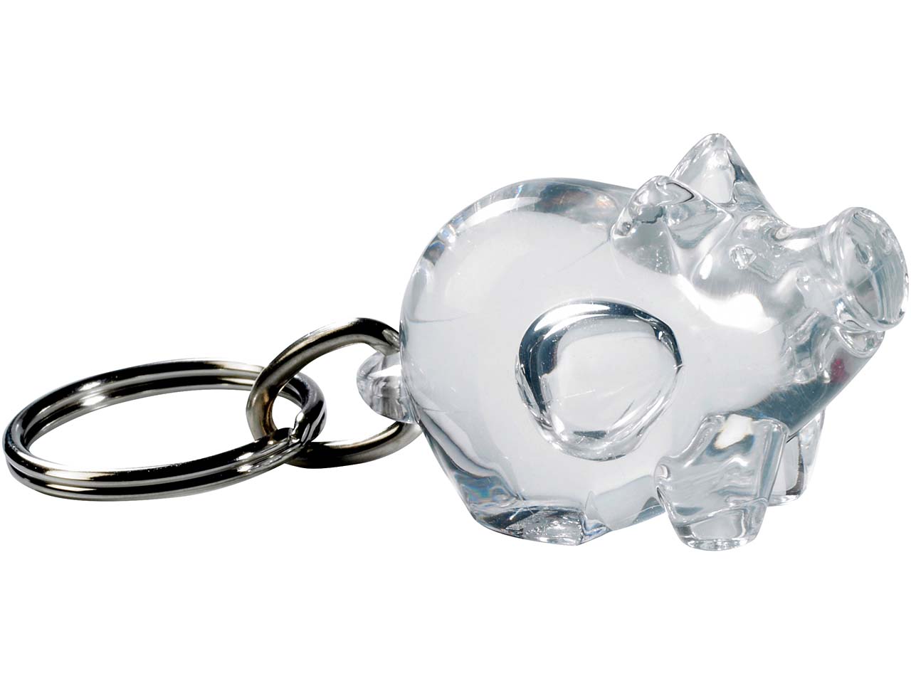 Schlüsselanhänger "Small Cutie" inkl. 1-farbig seitlichem Aufdruck, transparent