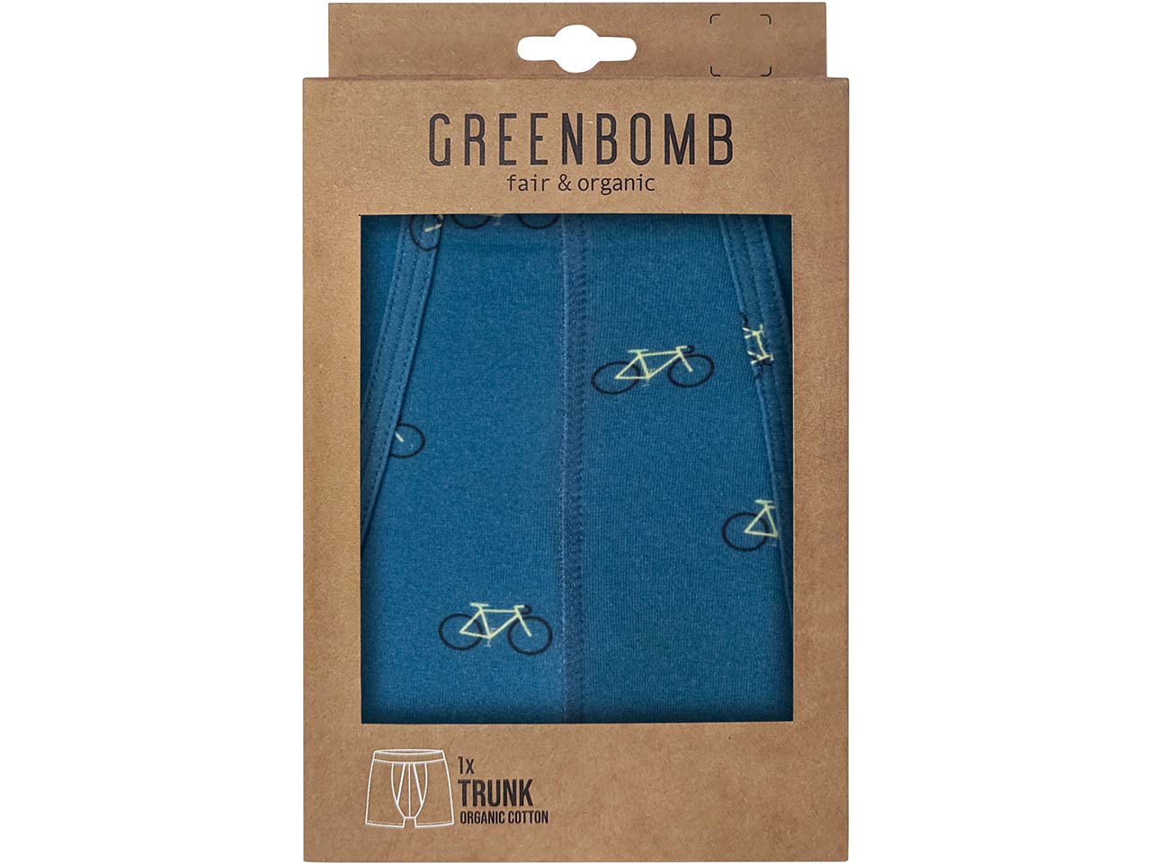GREENBOMB Bio-Herren-Boxershort "Bike Vintage Small", mix, Gr. M