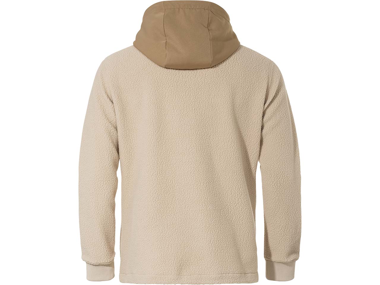 VAUDE Herren-Fleecejacke "Manukau III" mit weitenregulierbarer Kapuze, linen, Gr. L
