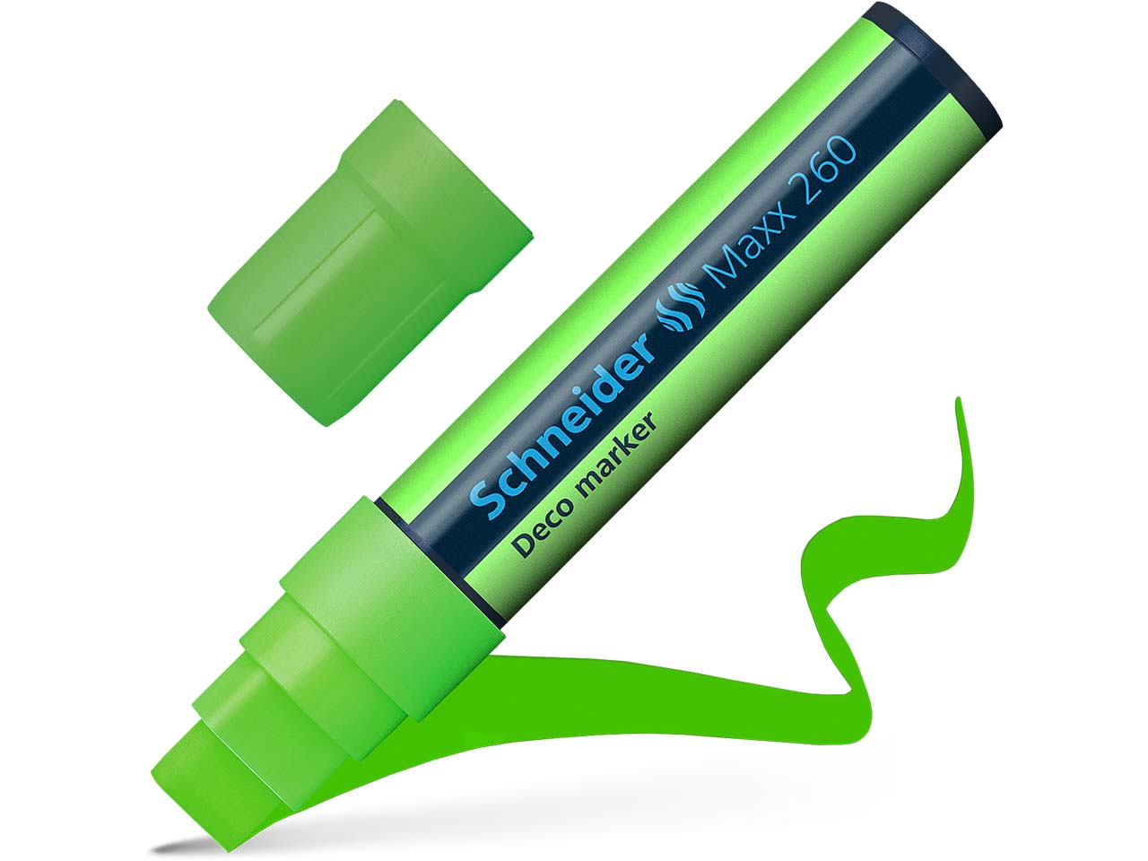 Schneider Kreidemarker "Maxx 260" mit Blockspitze 5+15 mm, hellgrün