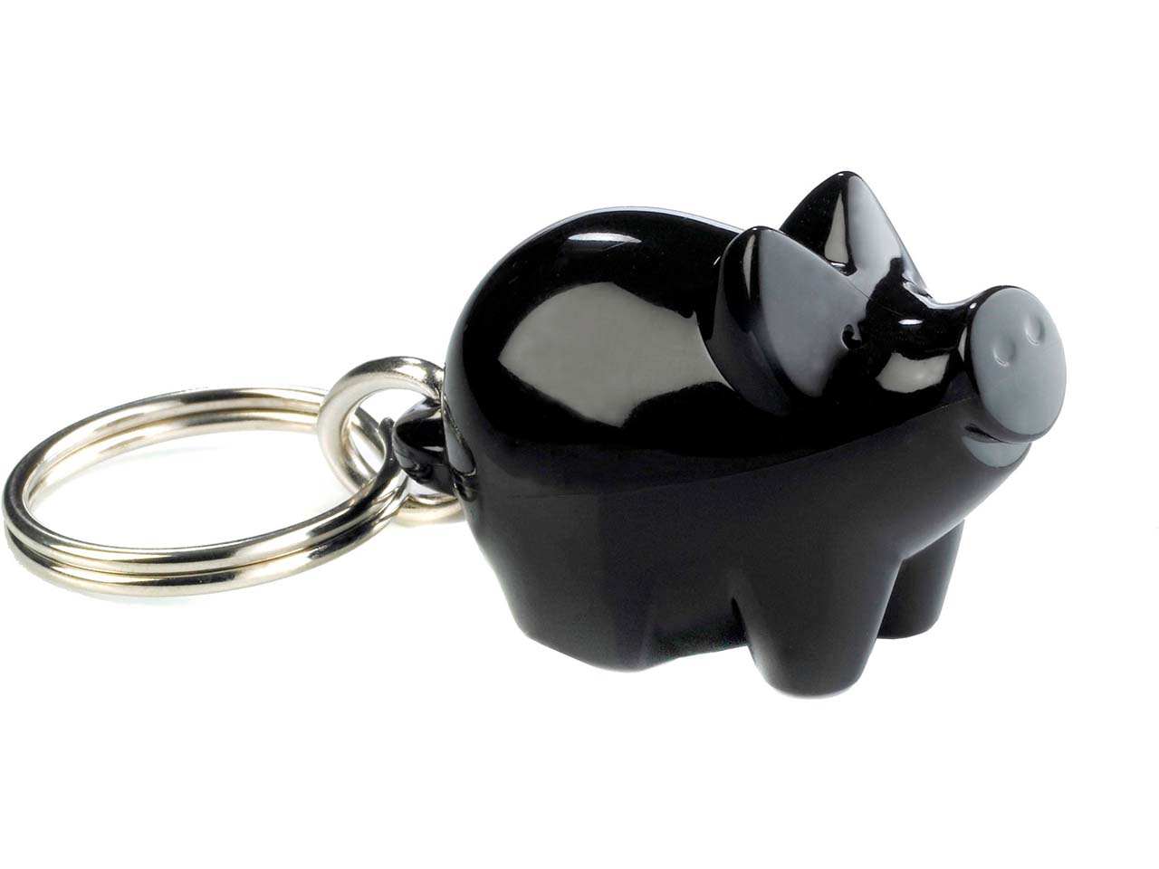 Schlüsselanhänger "Small Cutie" inkl. 1-farbig seitlichem Aufdruck, schwarz Vollton
