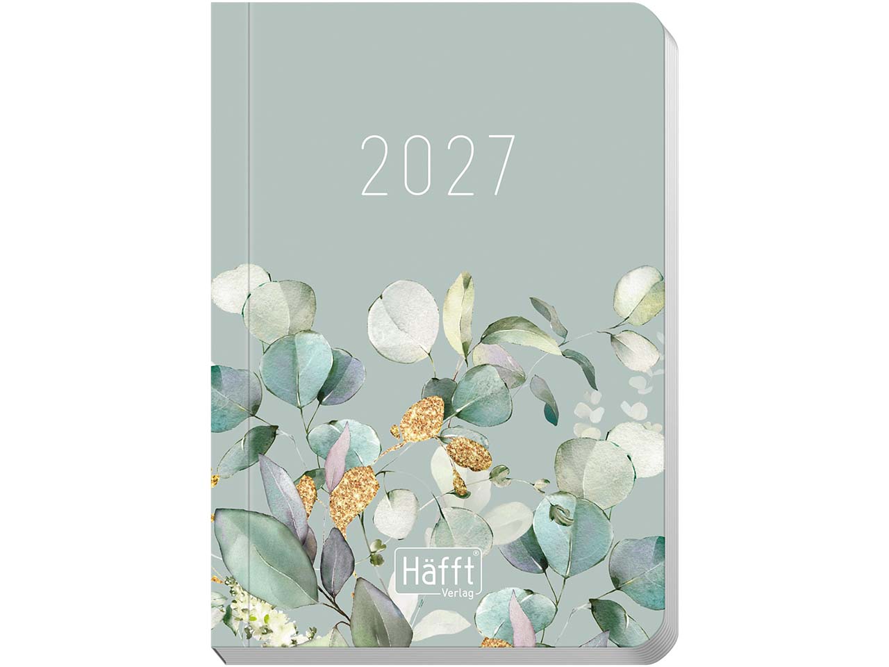 Häfft Mini Timer, Kalender 2027, DIN A7, minty leaves