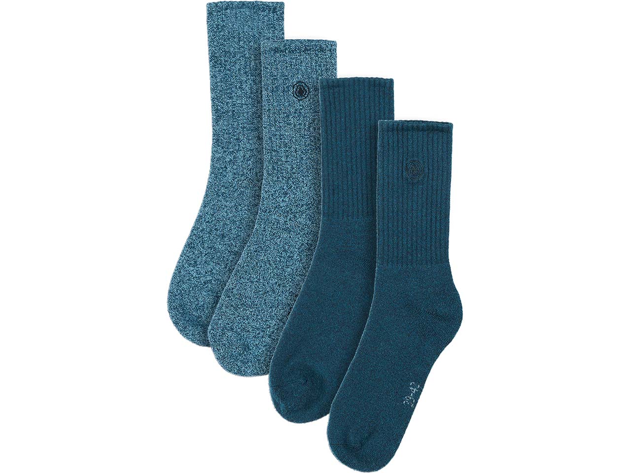 Living Crafts 2er-Set Bio-Socken 'SARN', ink/harbour blue, Gr. 39/42