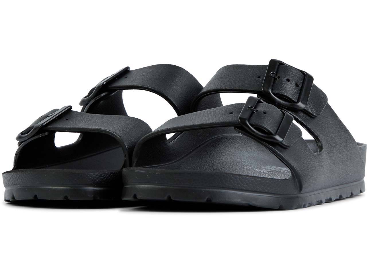 GRAND STEP SHOES Hausschuh/Pantolette "POOL TWO BUCKLE" aus EVA, black, Gr. 44