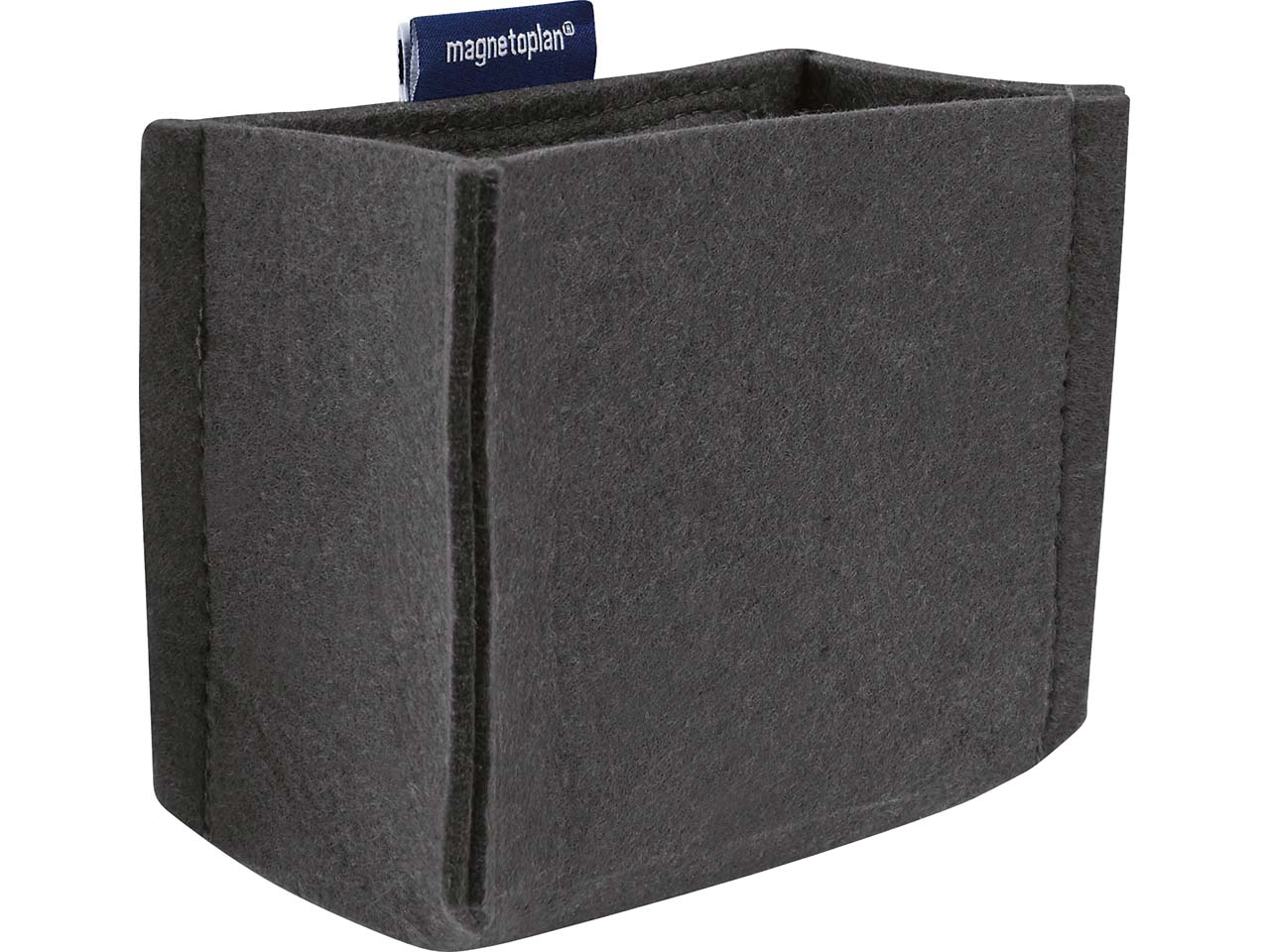 magnetoplan Stifteköcher "ecoAware" MEDIUM 130 x 100 x 60 mm, RC-PET Filz grau