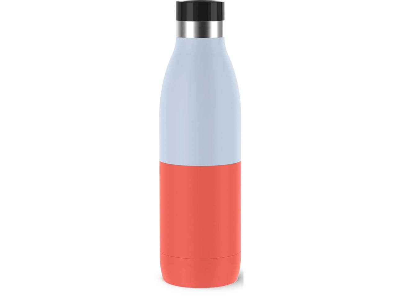 EMSA Trinkflasche "Bludrop" mit Quick-Press-Verschluss, 0,7 l, blau/rot