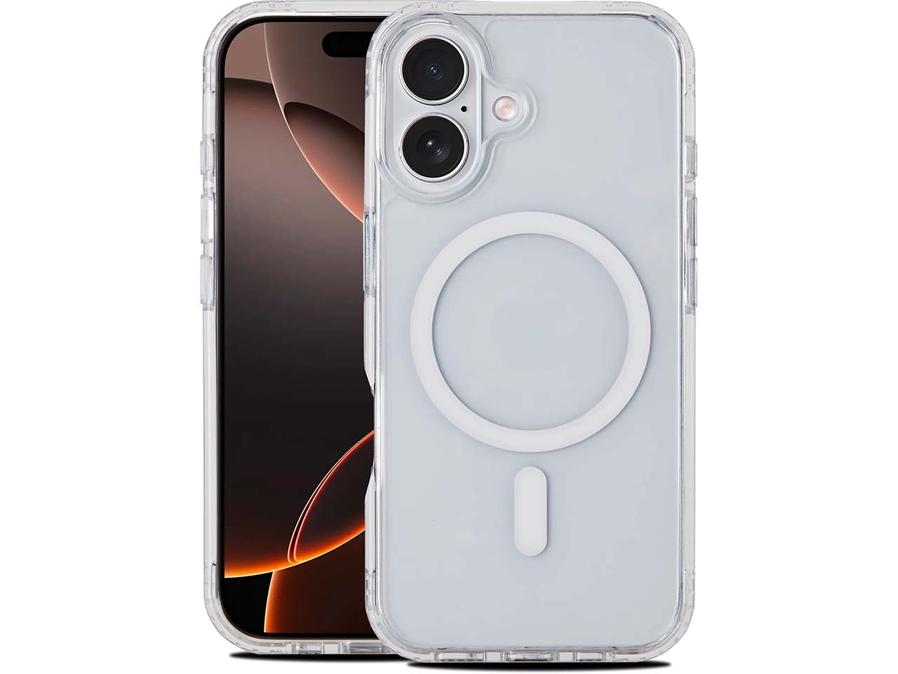 s'moose Smartphonehülle aus recyceltem Kunststoff "ClearLake" f. iPhone 16, transparent