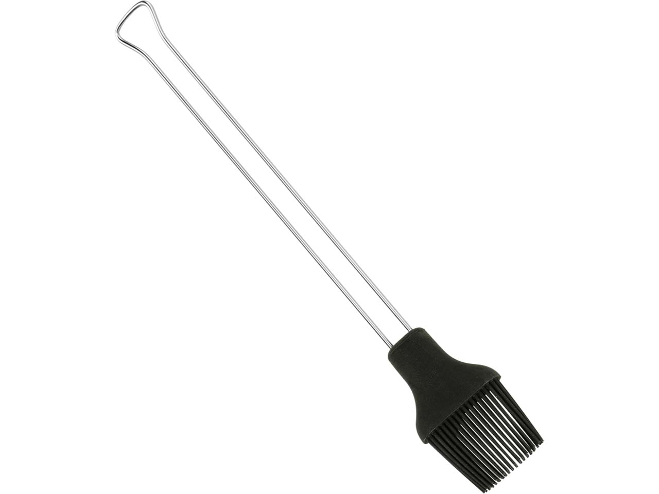 Metaltex Backpinsel aus Silikon, Griff Edelstahl, L 29 cm