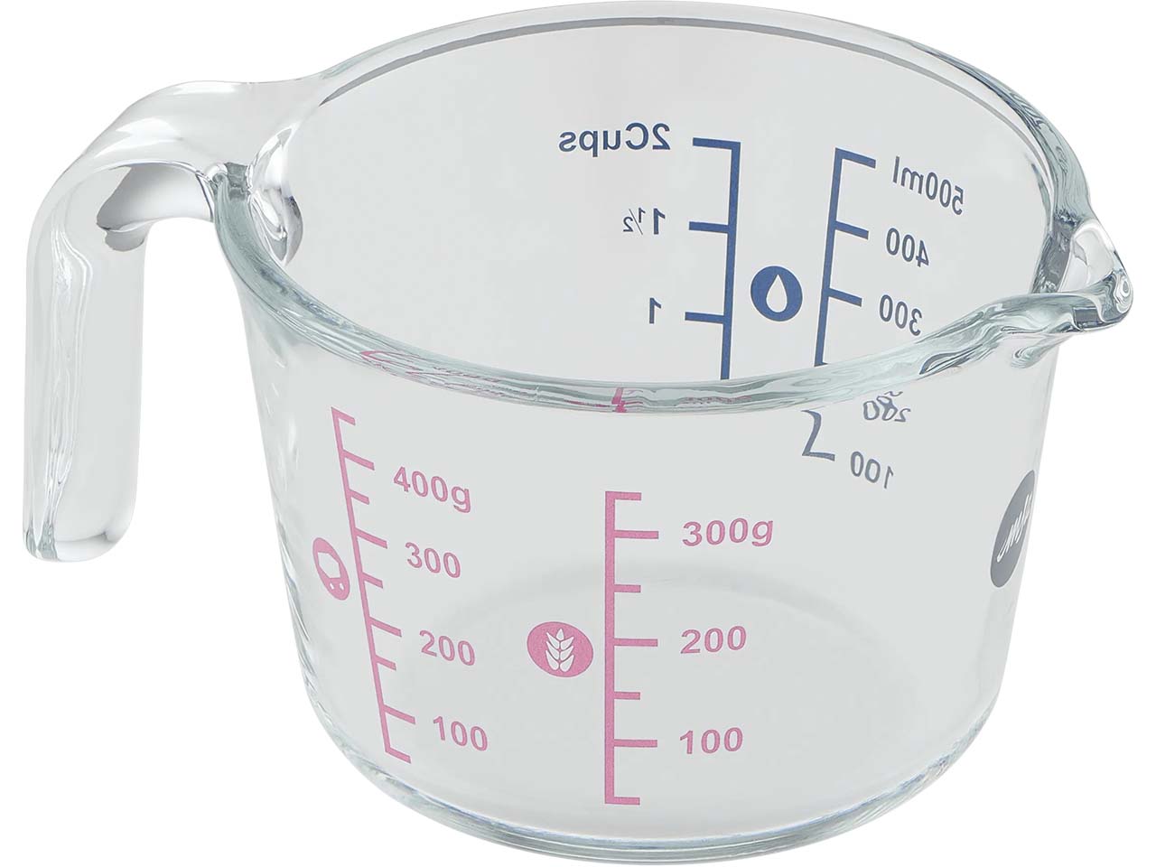 EMSA Messbecher "Prep&Bake" aus Glas, 0,5 l