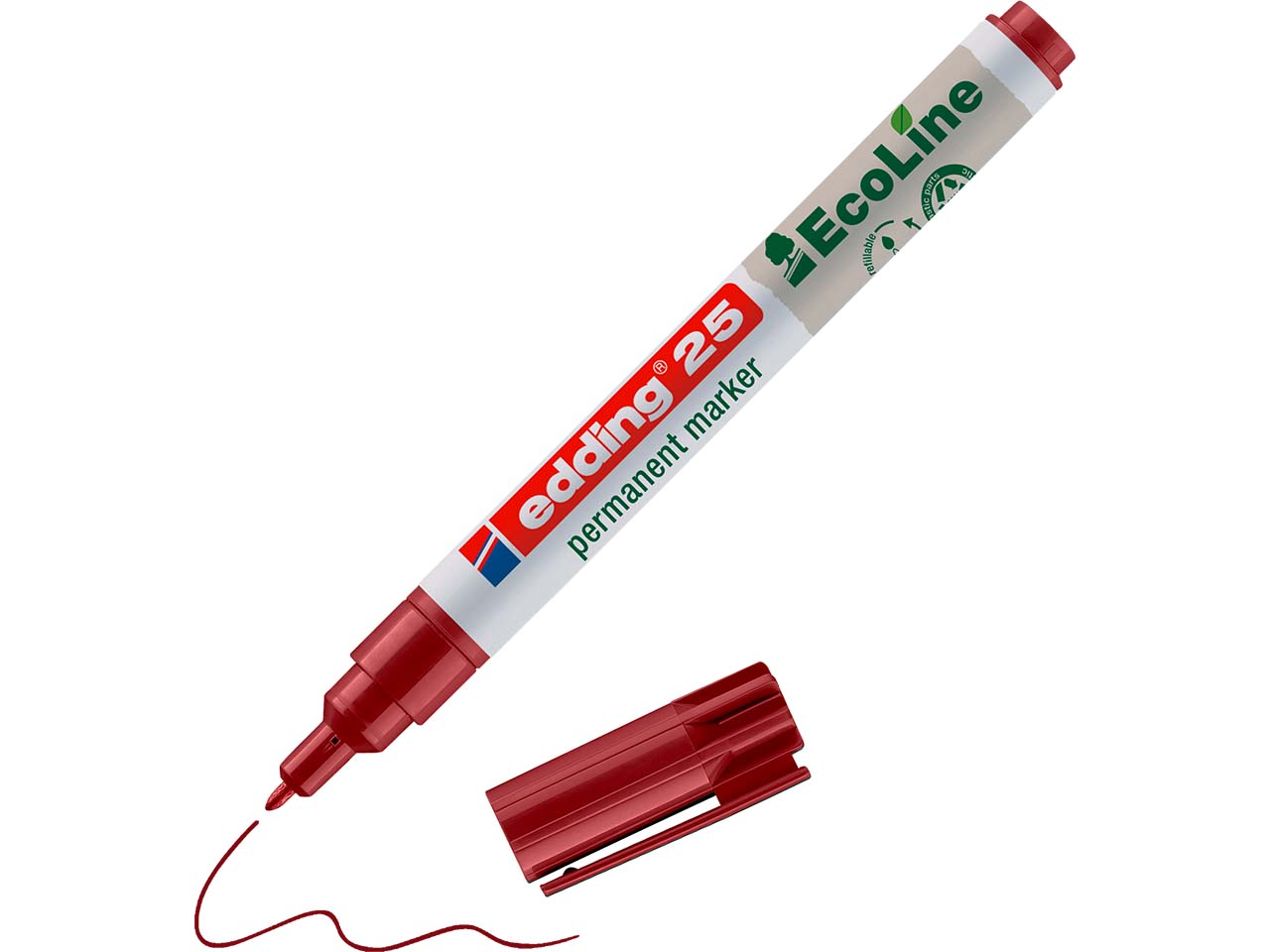edding Permanentmarker "25 EcoLine" rot