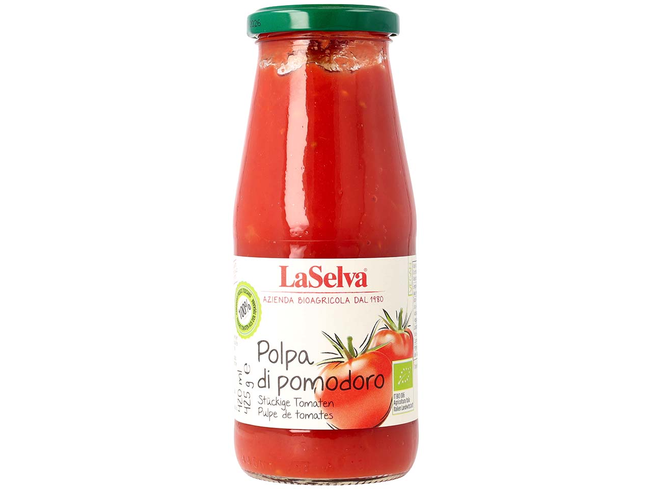LaSelva Bio-Tomatenpolpa, 425 g
