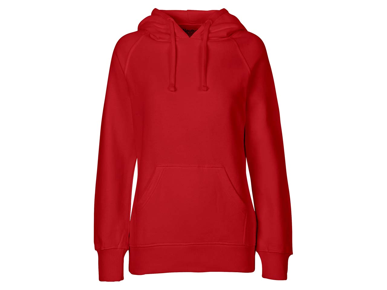 Neutral Bio-Damen-Hoodie red, Gr. M